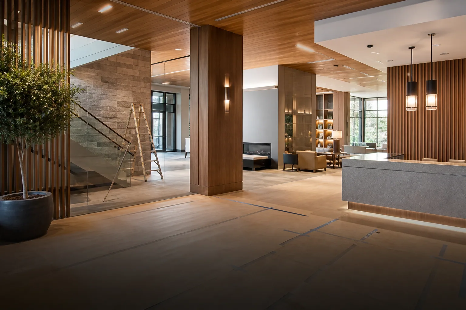 Representative high-end commercial tenant improvement