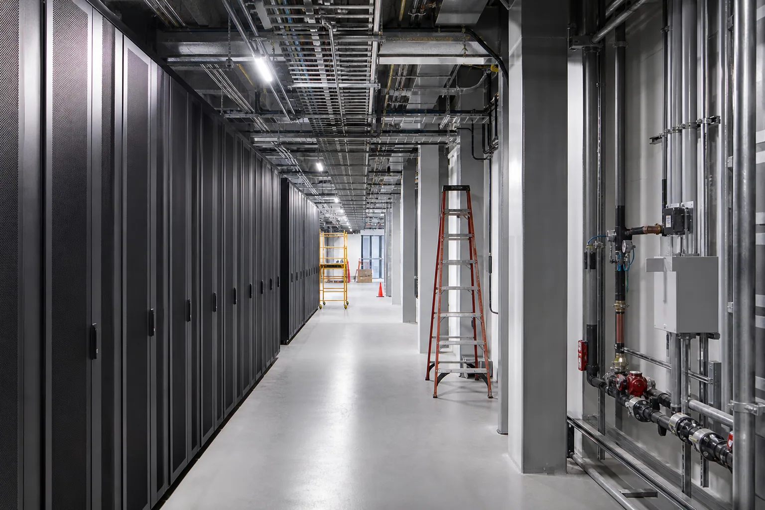 Representative mission-critical technical facility interior